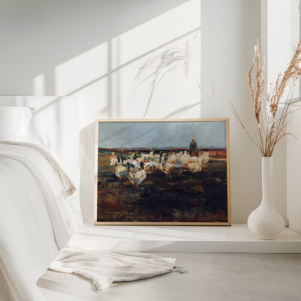 Ganseherde auf der Weide 1919 Demeter Koko 4 mockup