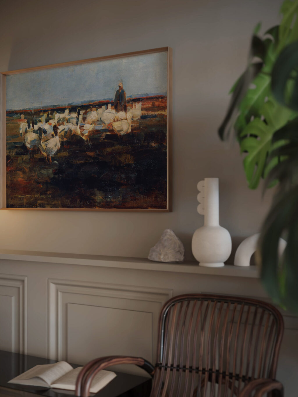 Ganseherde auf der Weide 1919 Demeter Koko video mockup