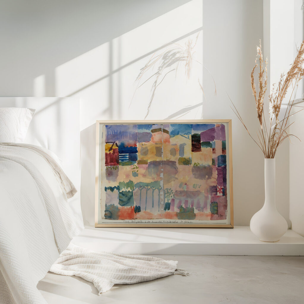 Garden in St. Germain The European Quarter Near Tunis 1914 Paul Klee 4 mockup