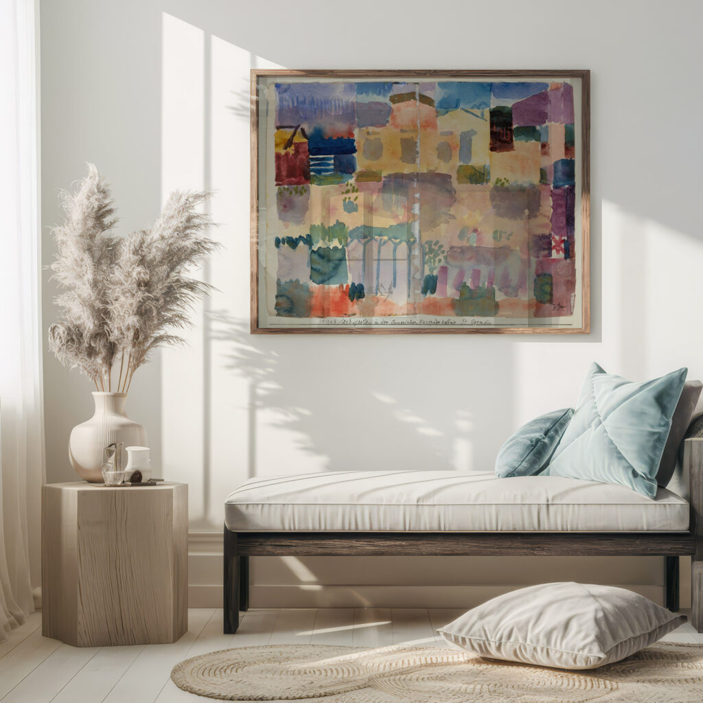 Garden in St. Germain The European Quarter Near Tunis 1914 Paul Klee 5 mockup