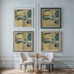 Garden still life 1910 Paul Klee framed posters mockup