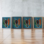 Geai bleu circa 1938 1939 Francis Picabia framed posters mockup