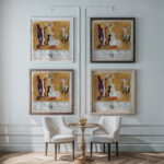 Gegensatze II Danse 1934 Walter Kurt Wiemken framed posters mockup