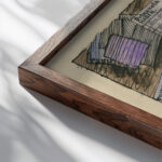 Geistige Arbeit around 1923 Karl Wiener close up dark wood mockup