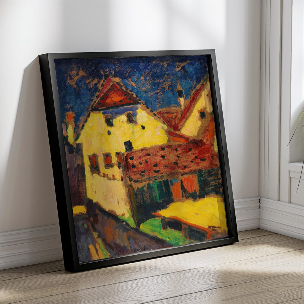 Gelbe Hauser 1909 Alexej von Jawlensky 4 mockup