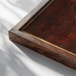 Gelbhaariges Madchen 1919 Ernst Ludwig Kirchner close up dark wood mockup