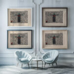 Geliebte 1920 1921 Lothar Schreyer framed posters mockup