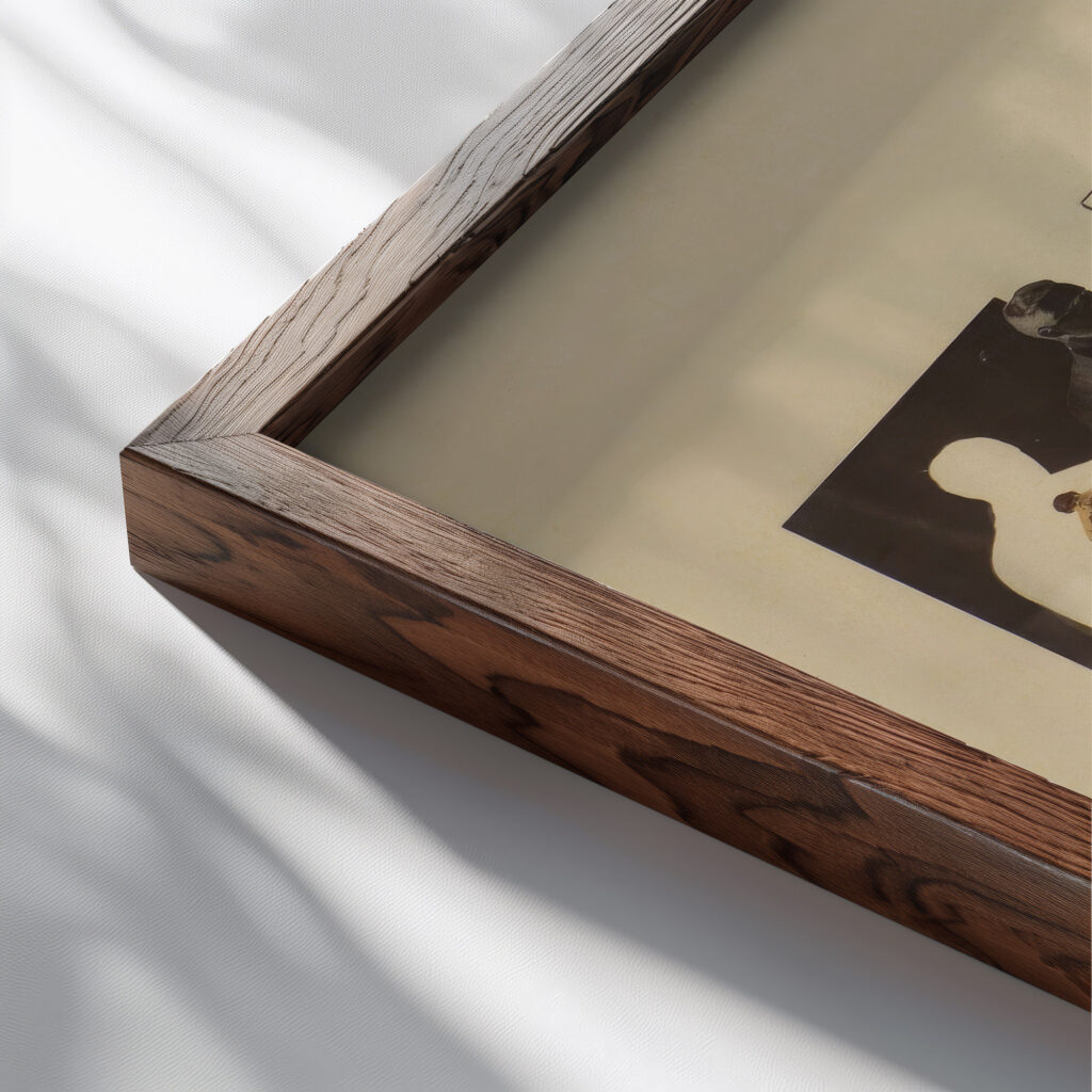 Gelosia 1927 Laszlo Moholy Nagy close up dark wood mockup