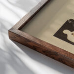 Gelosia 1927 Laszlo Moholy Nagy close up dark wood mockup