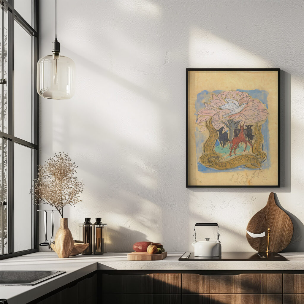 Gelukwens bij de geboorte van Juliana Bellaar Spruyt 1935 05 13 Leo Gestel 6 mockup