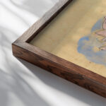 Gelukwens bij de geboorte van Juliana Bellaar Spruyt 1935 05 13 Leo Gestel close up dark wood mockup
