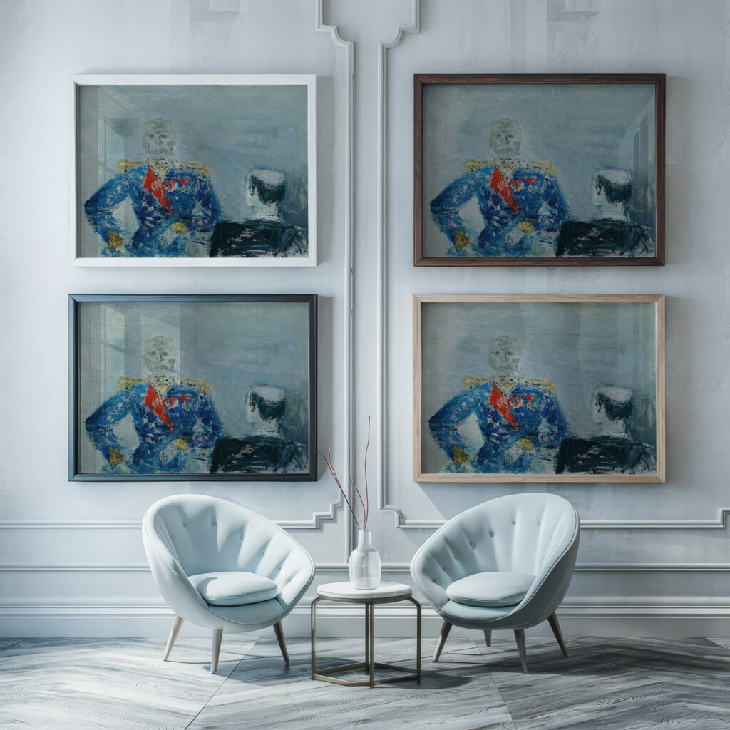 General und Diplomat 1930 1940 Wilhelm Thony framed posters mockup