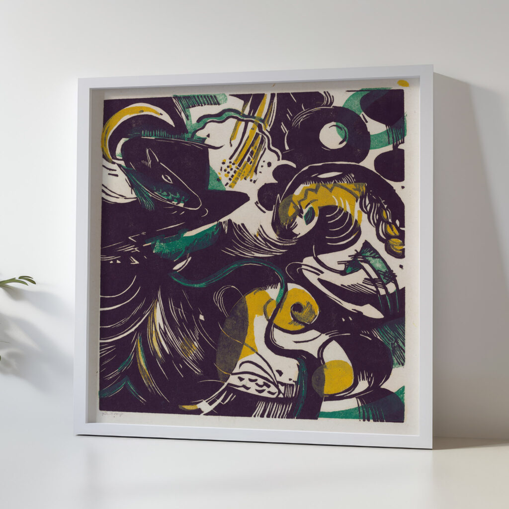 Genesis II Schopfungsgeschichte II April 1914 Franz Marc 5 mockup