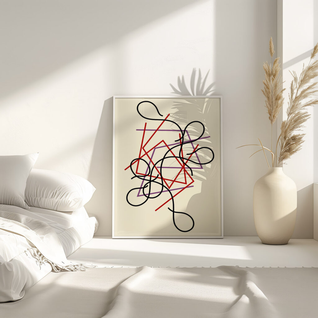 Geometric and wavy lines 2014 Myriam Thyes 4 mockup