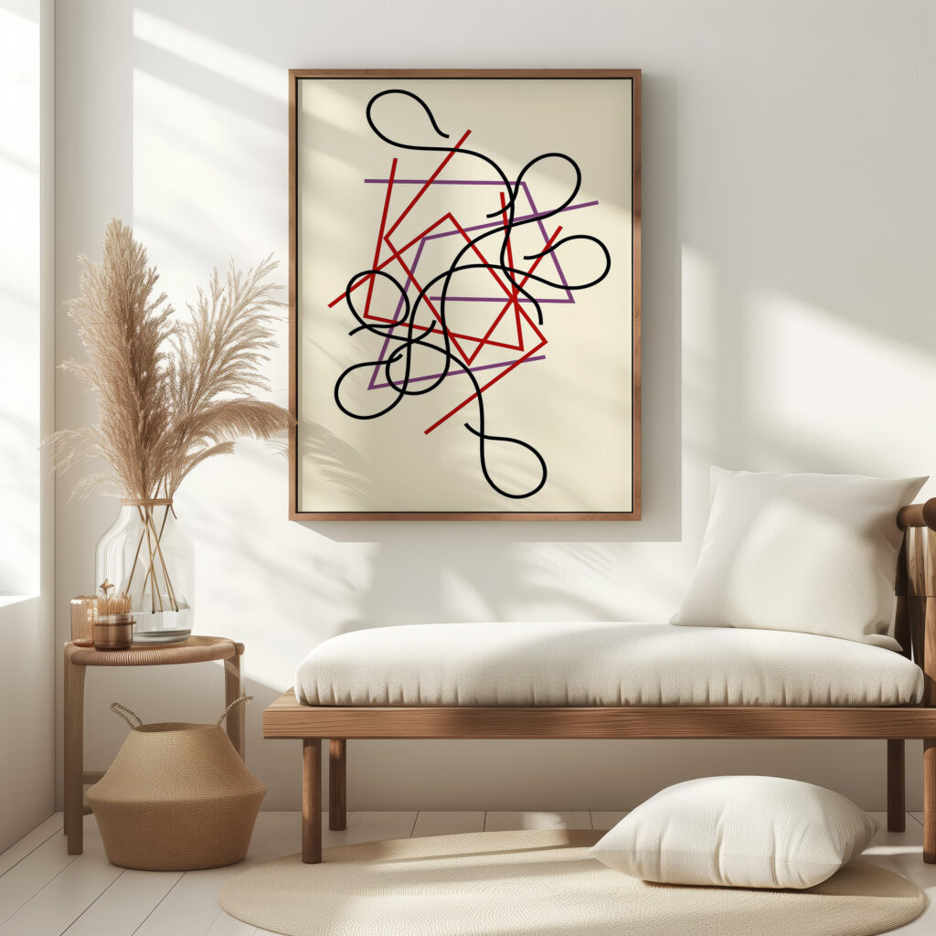 Geometric and wavy lines 2014 Myriam Thyes 5 mockup