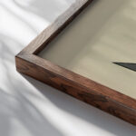 Geometric composition Yakov Chernikhov 1 close up dark wood mockup