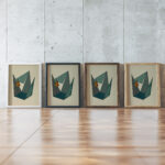 Geometric composition Yakov Chernikhov 1 framed posters mockup