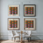 Geometric design for printed textile II 1800–1818 Unknown framed posters mockup