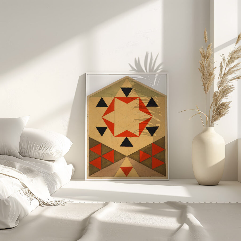 Geometrische Studie Schulerarbeit 1903 Egon Schiele 4 mockup