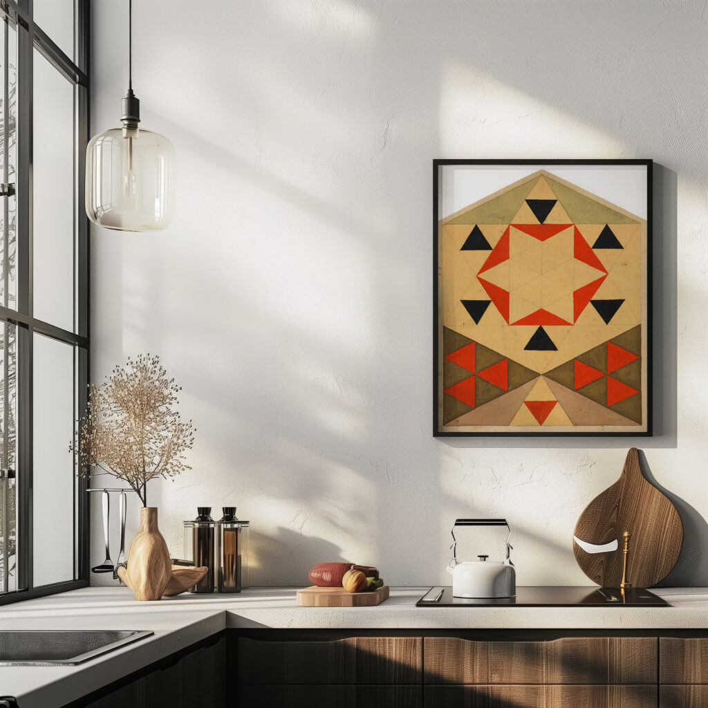 Geometrische Studie Schulerarbeit 1903 Egon Schiele 6 mockup