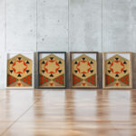 Geometrische Studie Schulerarbeit 1903 Egon Schiele framed posters mockup