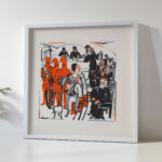 Gerichtsszene aus Shaws heiliger Johanna 1925 Ernst Ludwig Kirchner 5 mockup