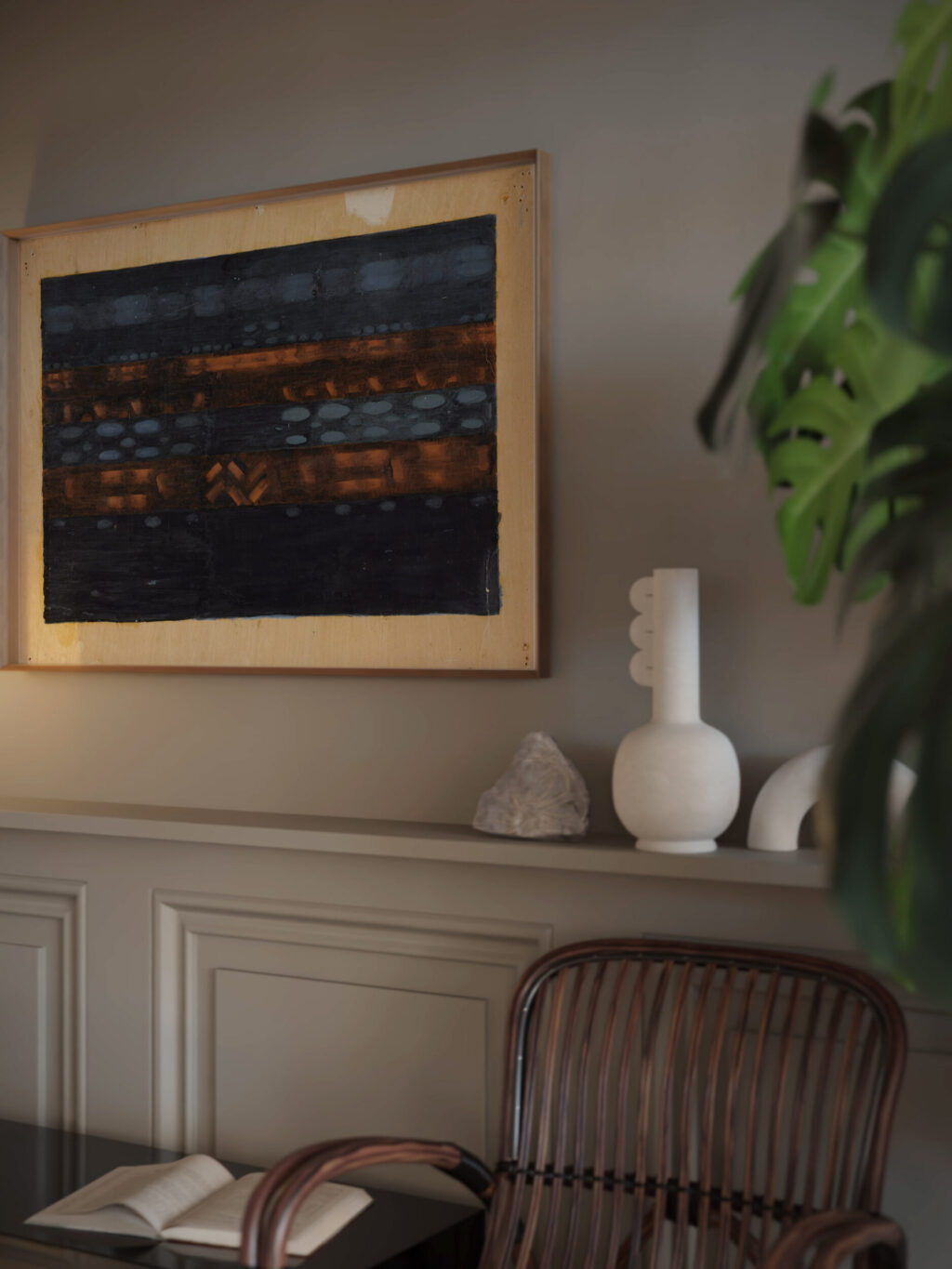 Gesamtkomposition ‘Vorbereitung Andacht im Esssaal. Otto Meyer Amden video mockup