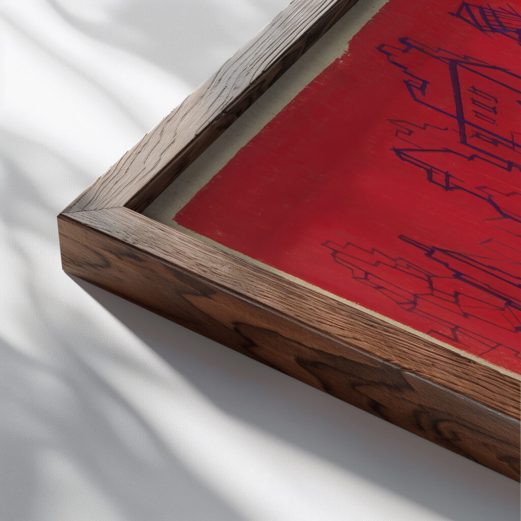 Gespenster Soldat 1943 Karl Wiener close up dark wood mockup