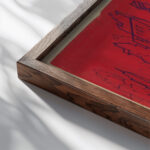 Gespenster Soldat 1943 Karl Wiener close up dark wood mockup