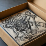 Gestel en vrouw met bloemstuk voor Paul Fierens 1937 Leo Gestel video mockup