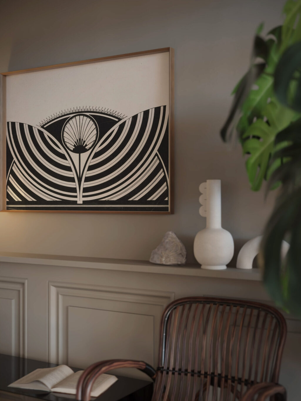 Gestileerd bloemmotief 1905 Samuel Jessurun de Mesquita 1 video mockup