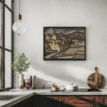 Gezicht op een Italiaanse stad 1920 Reijer Stolk 6 mockup