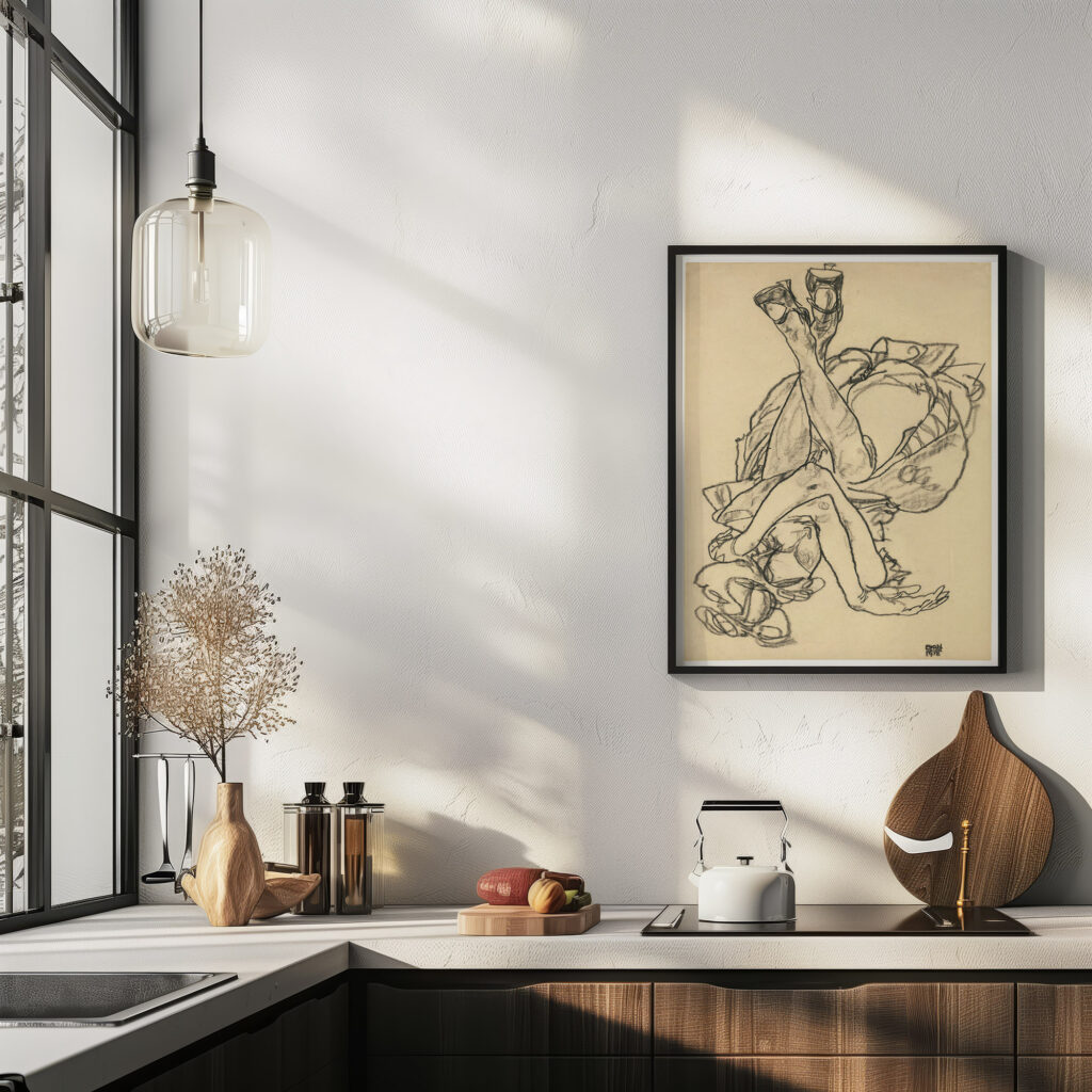 Girl Lying On Her Back With Crossed Arms And Legs 1918 Egon Schiele 6 mockup