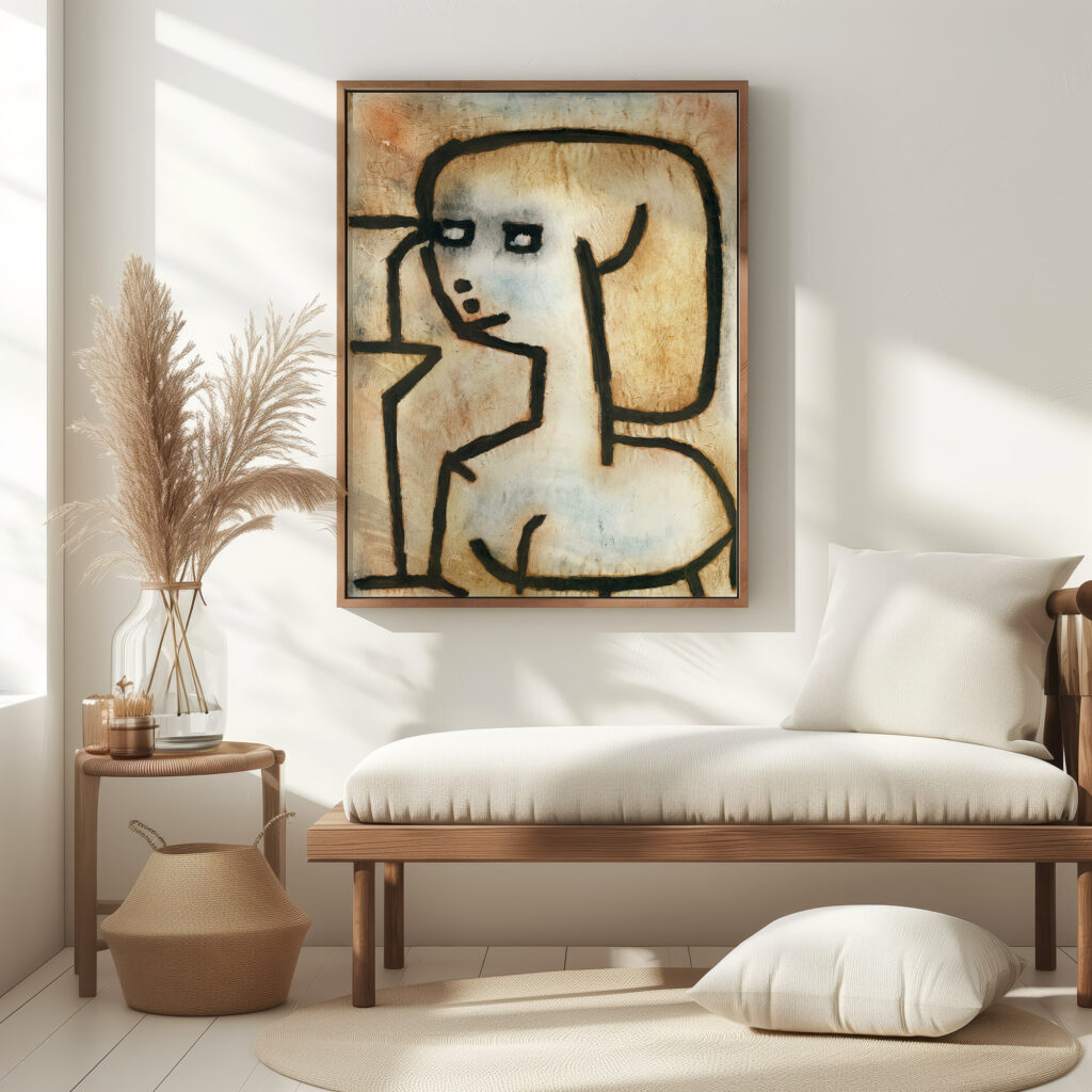 Girl in Mourning 1939 Paul Klee 5 mockup