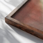 Girl with Blonde Hair 1916 Helene Schjerfbeck close up dark wood mockup