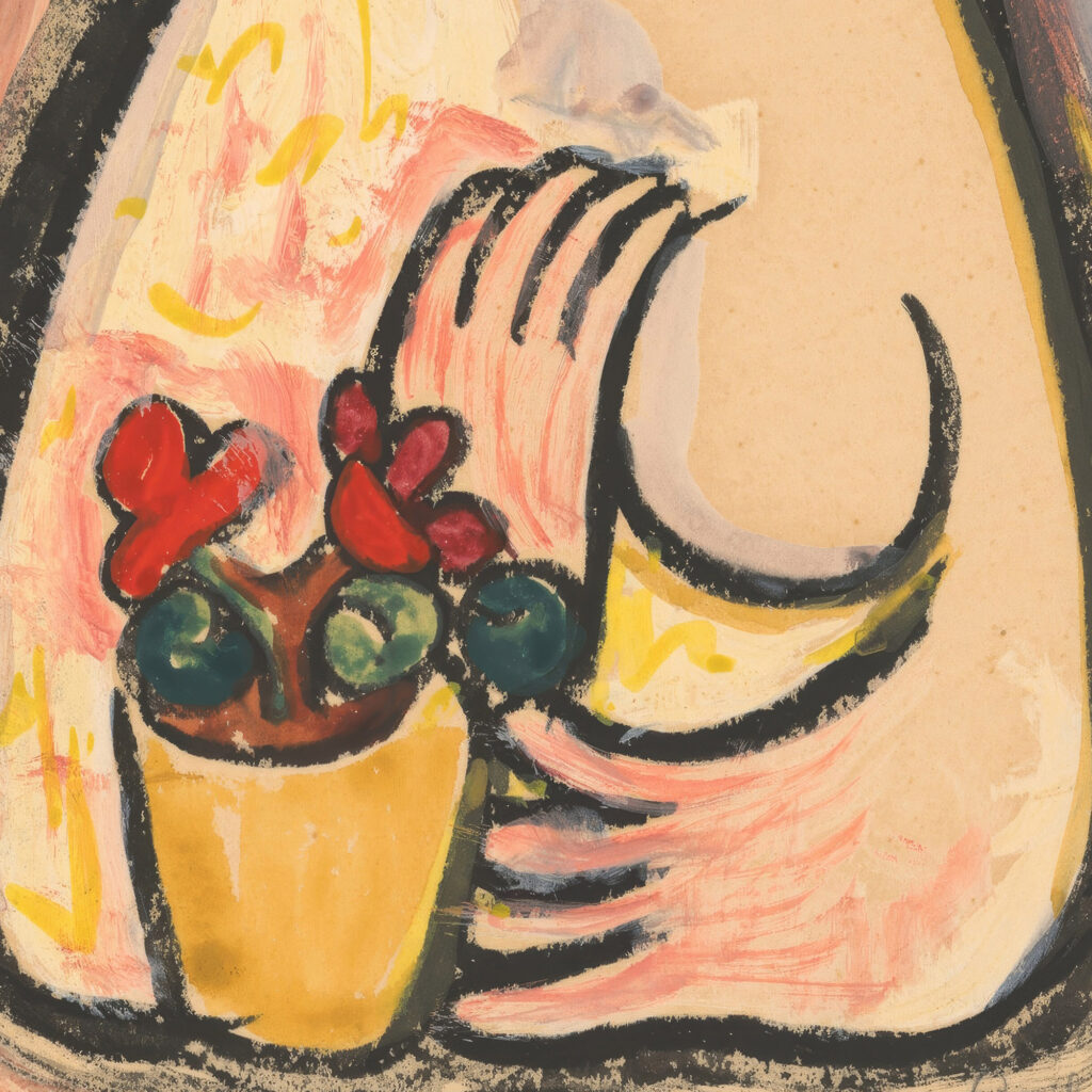 Girl with a basket of flowers 1937 1938 Mikulas Galanda 8 mockup