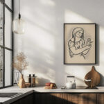 Girl with a flower 1926 1927 Mikulas Galanda 6 mockup