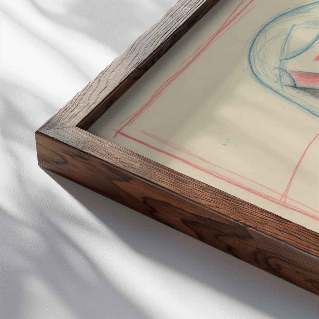 Girl with a jug 1932–1936 Mikulas Galanda close up dark wood mockup