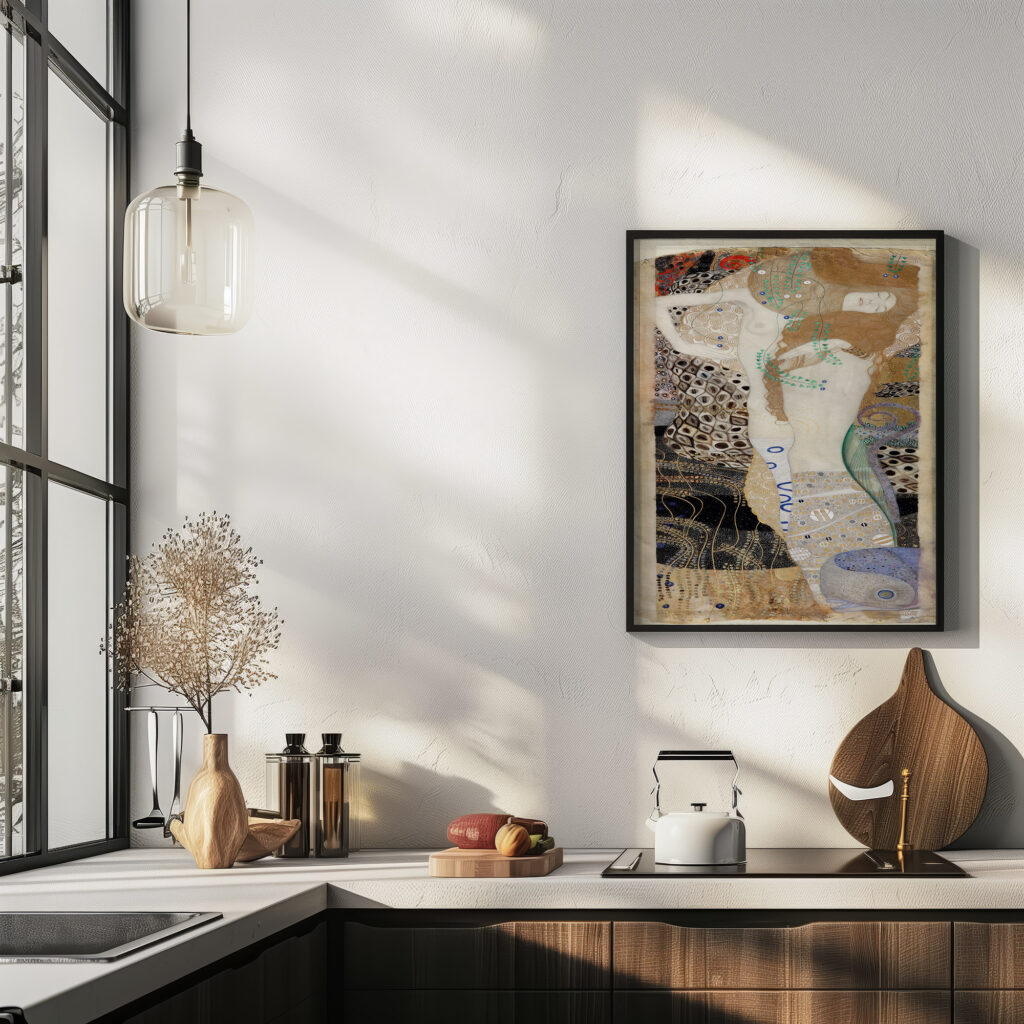 Girlfriends water snakes I 1904 Gustav Klimt 6 mockup