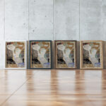 Girlfriends water snakes I 1904 Gustav Klimt framed posters mockup