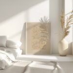Glas in loodraam met een man met schep 1921 1942 Reijer Cornelis Joseph Godefrooij 4 mockup
