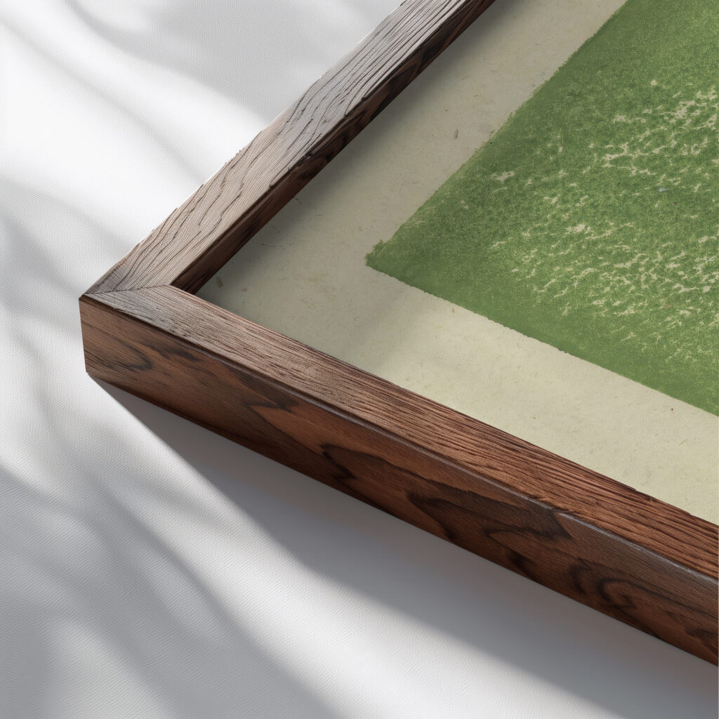 Glasblaser Walter Kirchner 1905 Ernst Ludwig Kirchner close up dark wood mockup