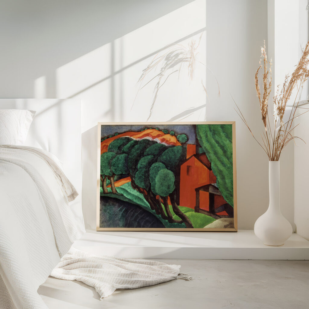 Glowing Night 1924 Oscar Bluemner 4 mockup