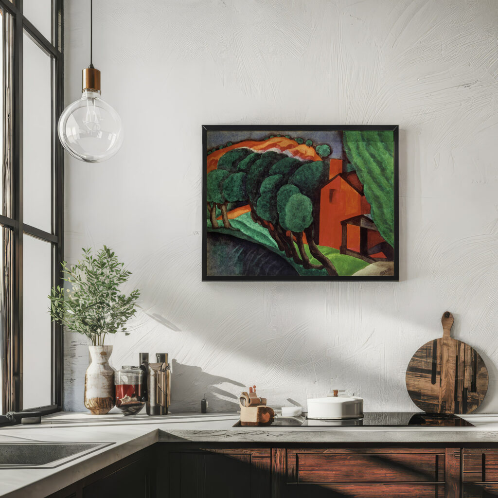 Glowing Night 1924 Oscar Bluemner 6 mockup