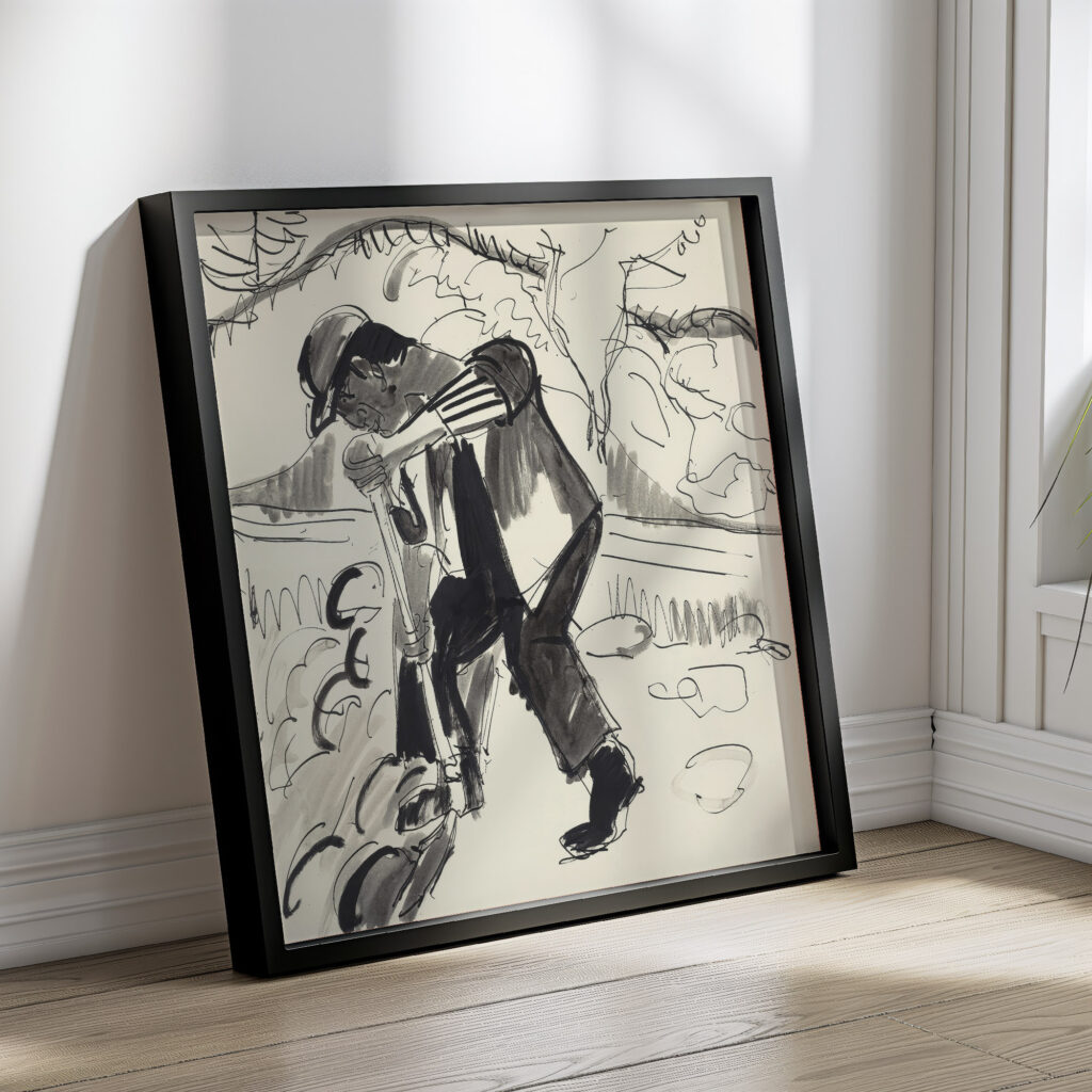 Grabender Bauer Digging Peasant circa 1924 Ernst Ludwig Kirchner 4 mockup