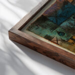 Graberstadt 1914 Paul Klee close up dark wood mockup