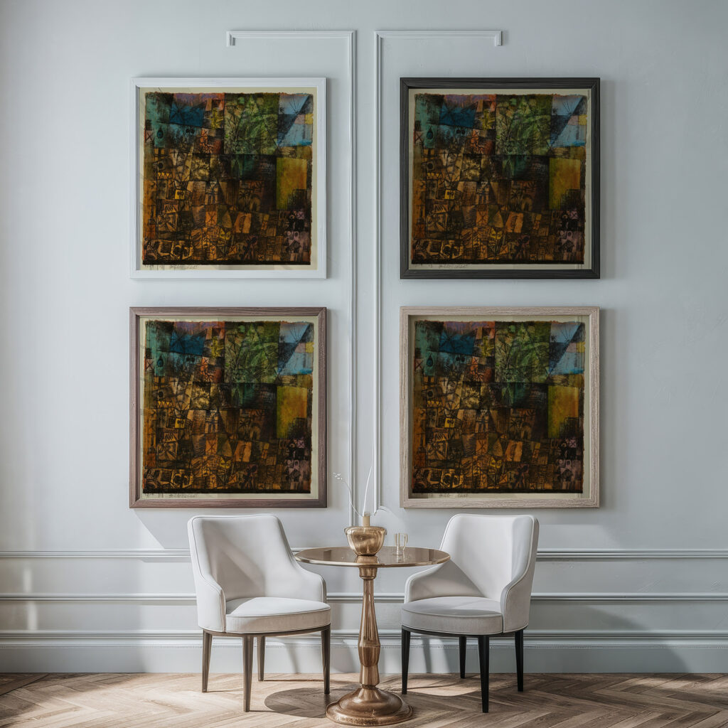 Graberstadt 1914 Paul Klee framed posters mockup