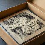 Graphik besehendes Madchen 1907 Ernst Ludwig Kirchner video mockup