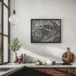 Graue Berglandschaft August Babberger 6 mockup