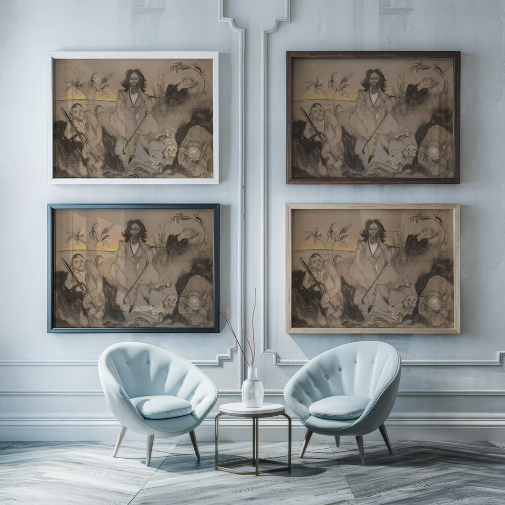 Gravediggers monologue 1916 Stanislaw Ignacy Witkiewicz framed posters mockup